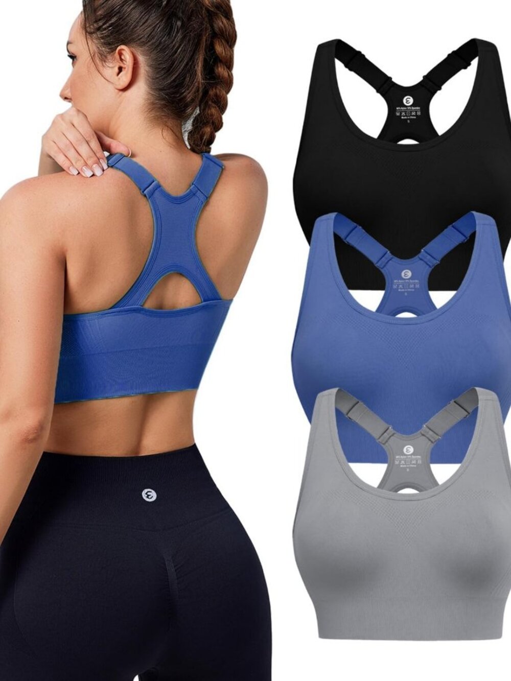 Supportive Adjustable Sports Bras for Women | High Impact Racerback Style